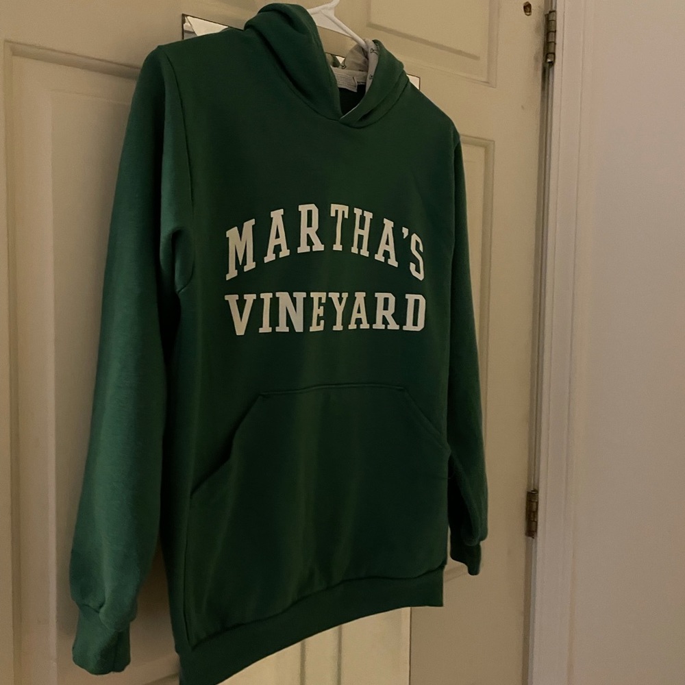THIRD STREET Vintage Martha's Vineyard Green Hoodie XS/S